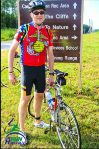 Me after my rental bike crapped out during Rocketman 2014