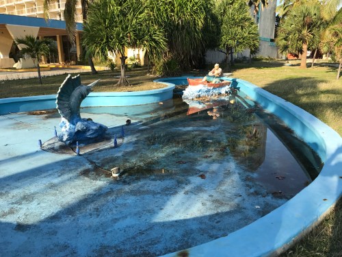 The Old Man and the Sea-themed fountain