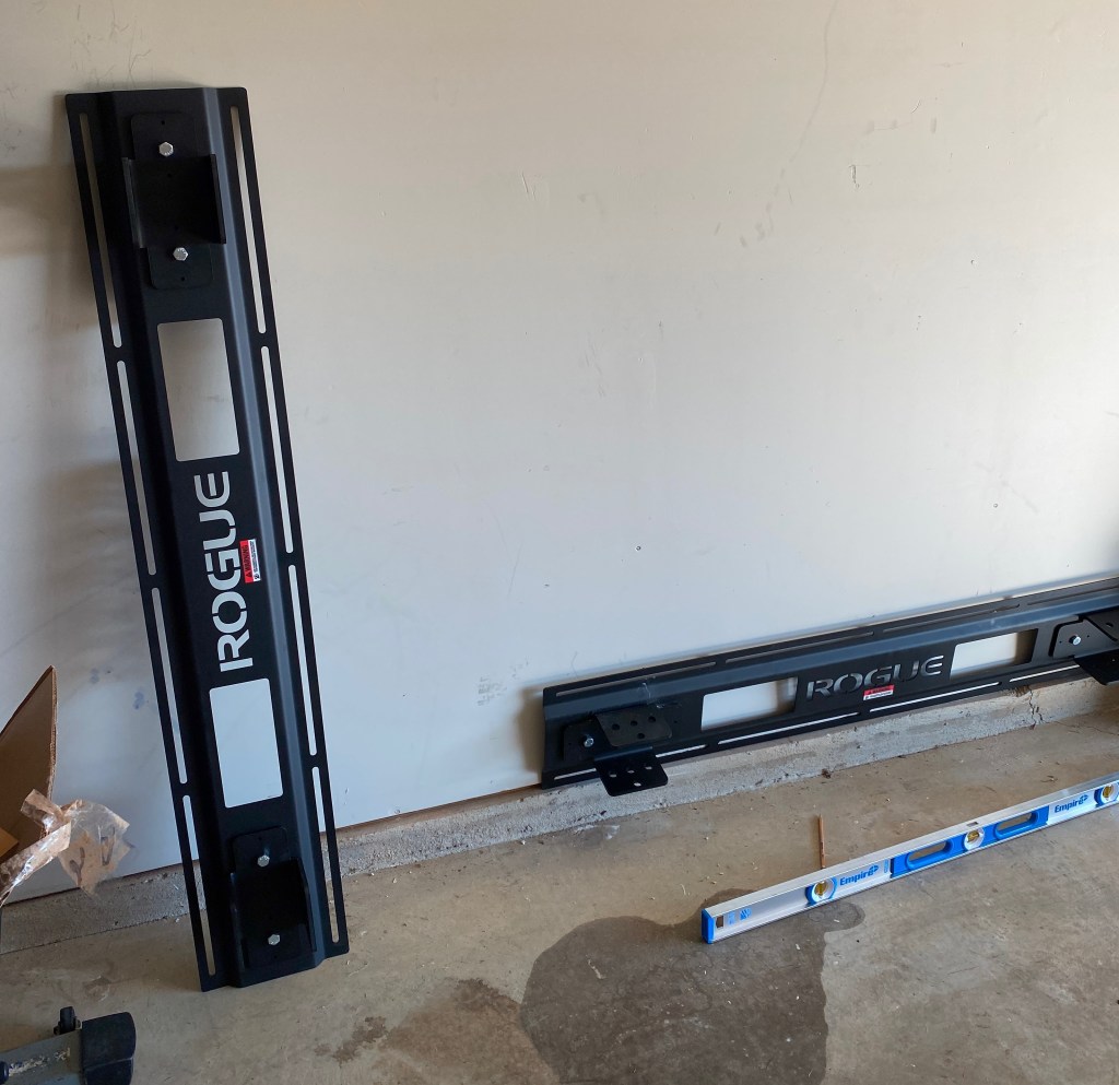 The bottom rack stringer in place