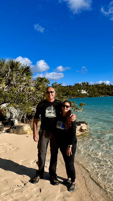 On the beach at the nature reserve